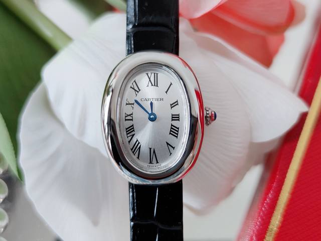 白壳 玫瑰金 20 钻 100 卡地亚-Cartier最新经典之作 Baignoire浴缸系列腕表 拥有完美椭圆线条及雅致细致细腻外型的 Baignoire 腕