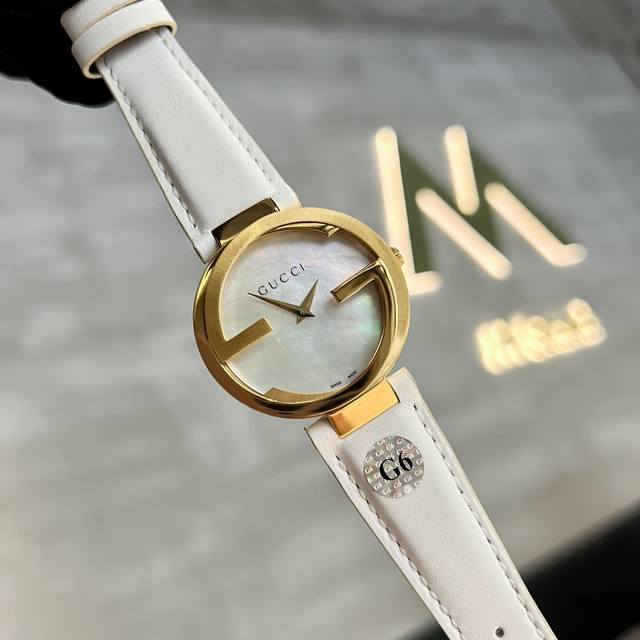 原单品质 值得信赖 古驰双G Gucci意大利殿堂级时尚品牌-这款手表最大的特色就是表壳设计 Gucci 双G logo的重新叠合 独特精美 突破常规圆形