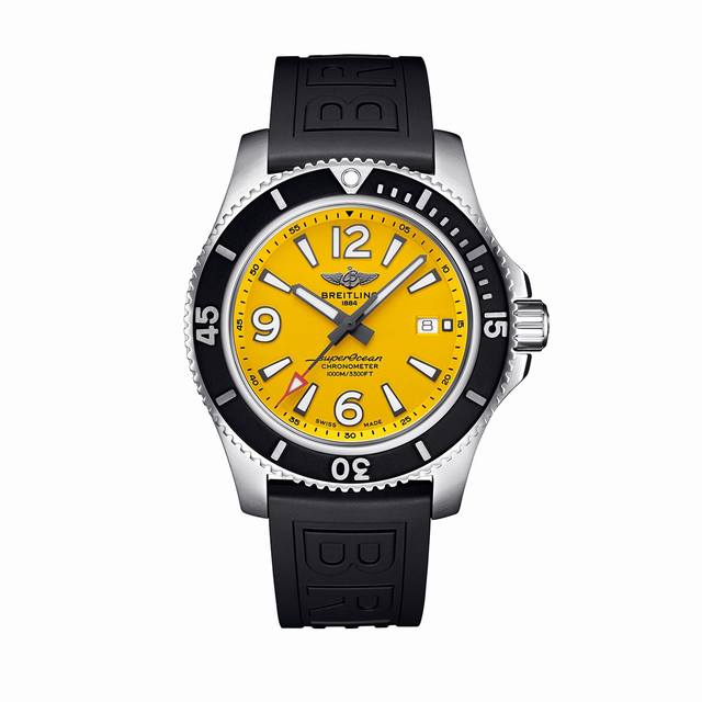 全套包装 最新到货 Original Breitling 原厂正品百年灵超级海洋自动机械腕表，清新多彩且富有运动感，专门为追求腕表卓越性能和现代格调的男士们设计