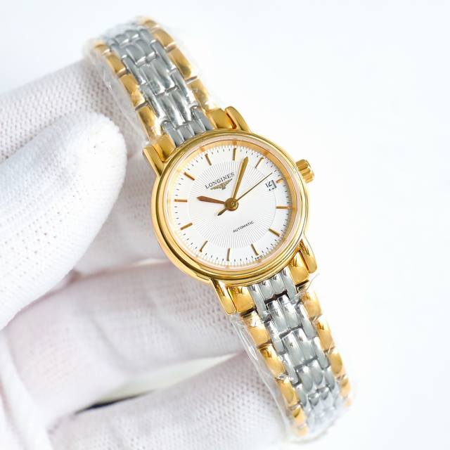 Sj出品 白壳 金壳 Longines／浪琴-瑰丽系列 Ln2 瑰丽机械女表。 表式：女士手表。 机芯型号：瑞士eta2671自动机械机芯 质量保障的核心 。