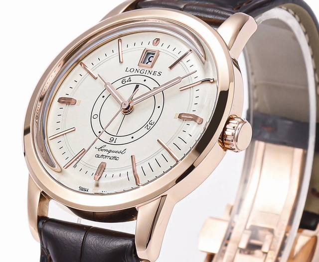 白壳 金壳 浪琴新的经典复刻系列 这款腕表以浪琴1959年推出的康卡斯系列作品为设计灵感，在保留现代佩戴需求的同时，最大程度上还原了1959年原款腕表的设计，复
